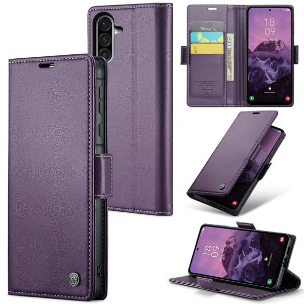 Samsung Galaxy A36 5G CaseMe Retro Wallet Case [Purple]
