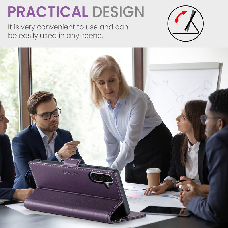 Samsung Galaxy A56 5G CaseMe Retro Wallet Case [Purple]