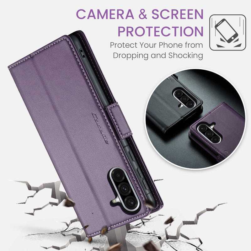 Samsung Galaxy A56 5G CaseMe Retro Wallet Case [Purple]