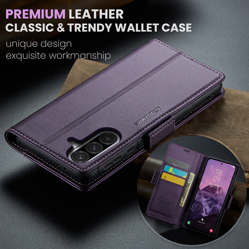 Samsung Galaxy A56 5G CaseMe Retro Wallet Case [Purple]