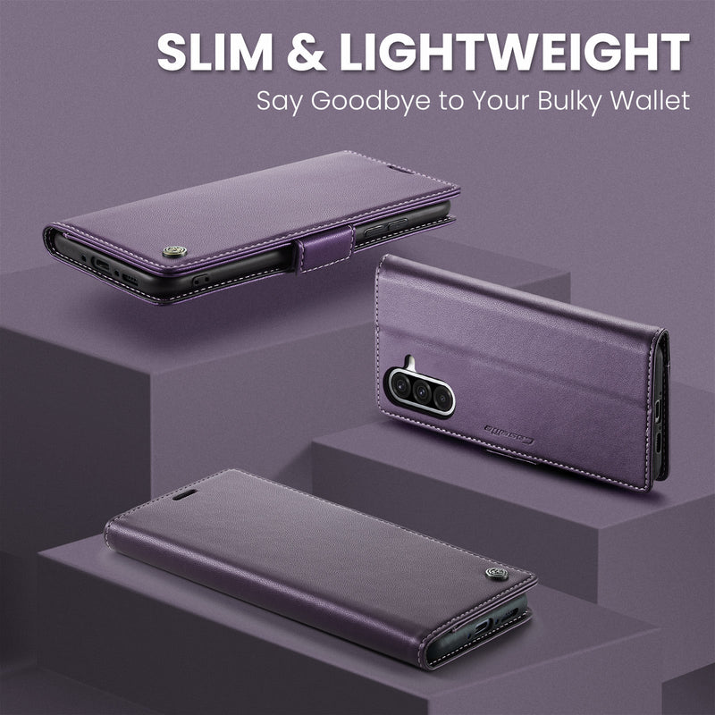 Samsung Galaxy A56 5G CaseMe Retro Wallet Case [Purple]