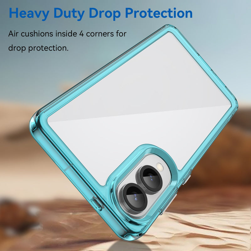 Samsung Galaxy S25 Edge Soft TPU Bumper Case [Clear Blue]