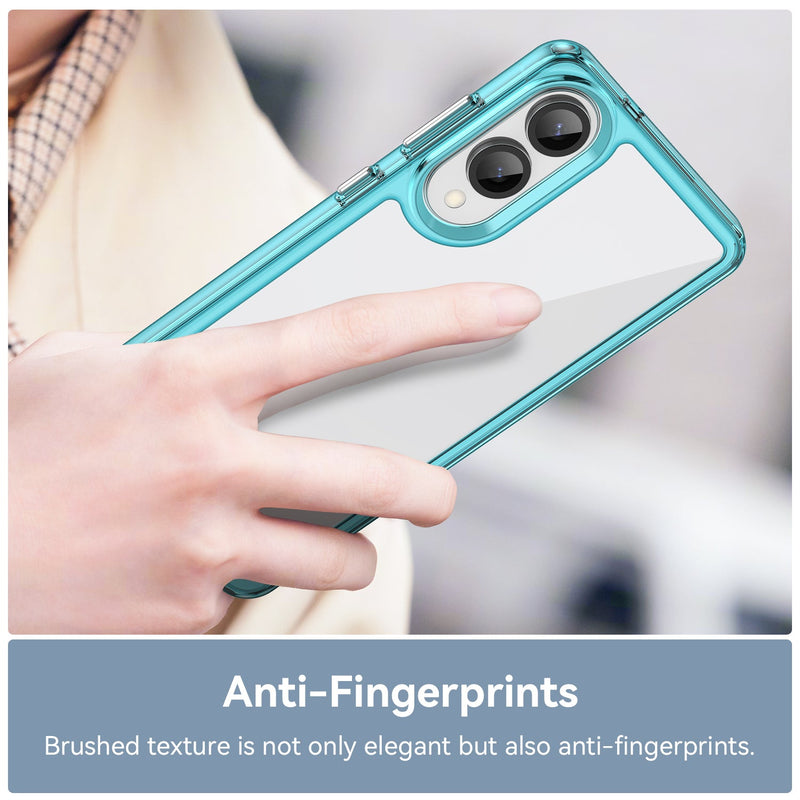 Samsung Galaxy S25 Edge Soft TPU Bumper Case [Clear Blue]