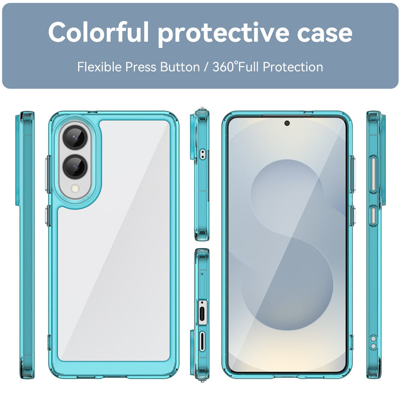Samsung Galaxy S25 Edge Soft TPU Bumper Case [Clear Blue]