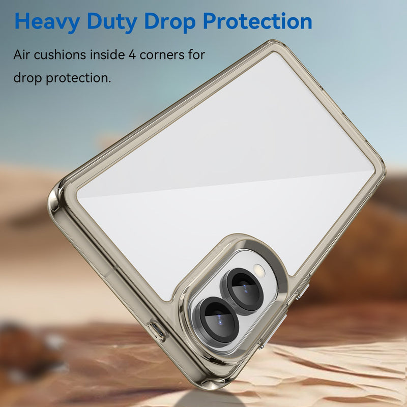 Samsung Galaxy S25 Edge Soft TPU Bumper Case [Clear Grey]