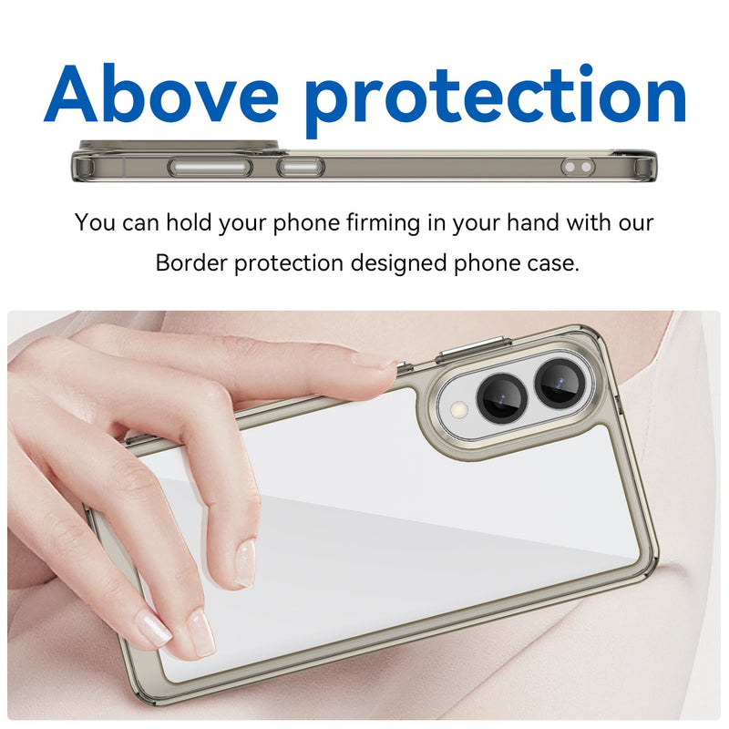 Samsung Galaxy S25 Edge Soft TPU Bumper Case [Clear Grey]