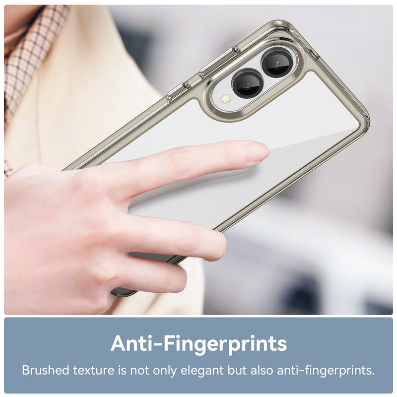 Samsung Galaxy S25 Edge Soft TPU Bumper Case [Clear Grey]