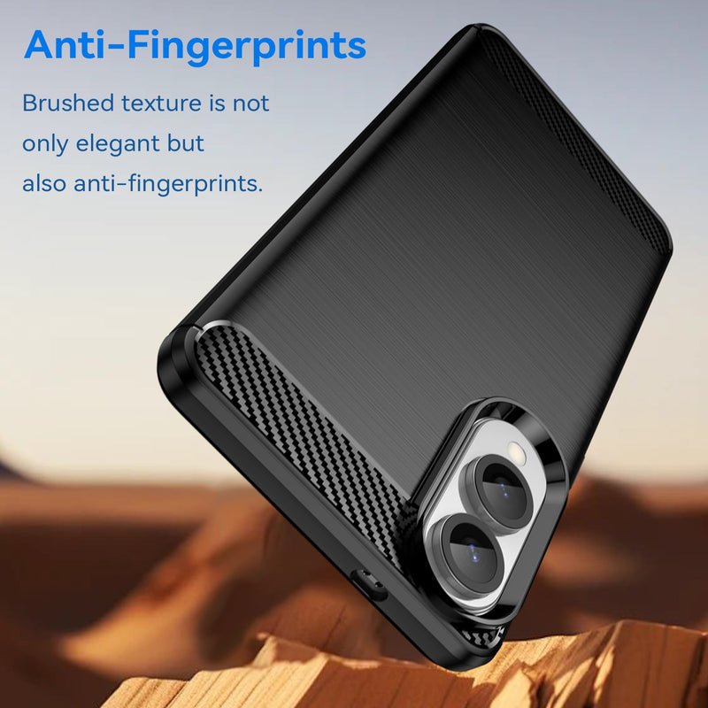 Samsung Galaxy S25 Edge Carbon Fibre Brushed Case [Black]