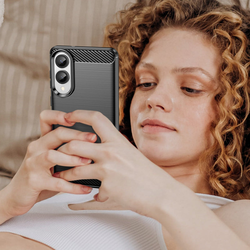 Samsung Galaxy S25 Edge Carbon Fibre Brushed Case [Black]