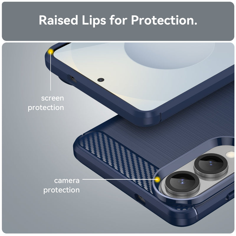 Samsung Galaxy S25 Edge Carbon Fibre Brushed Case [Navy]