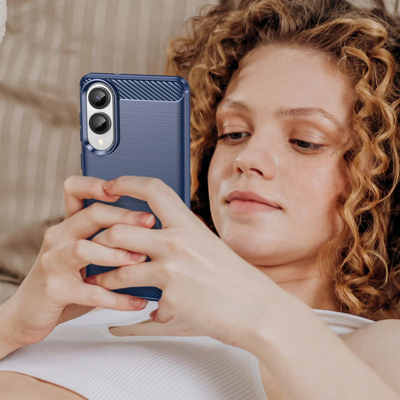 Samsung Galaxy S25 Edge Carbon Fibre Brushed Case [Navy]