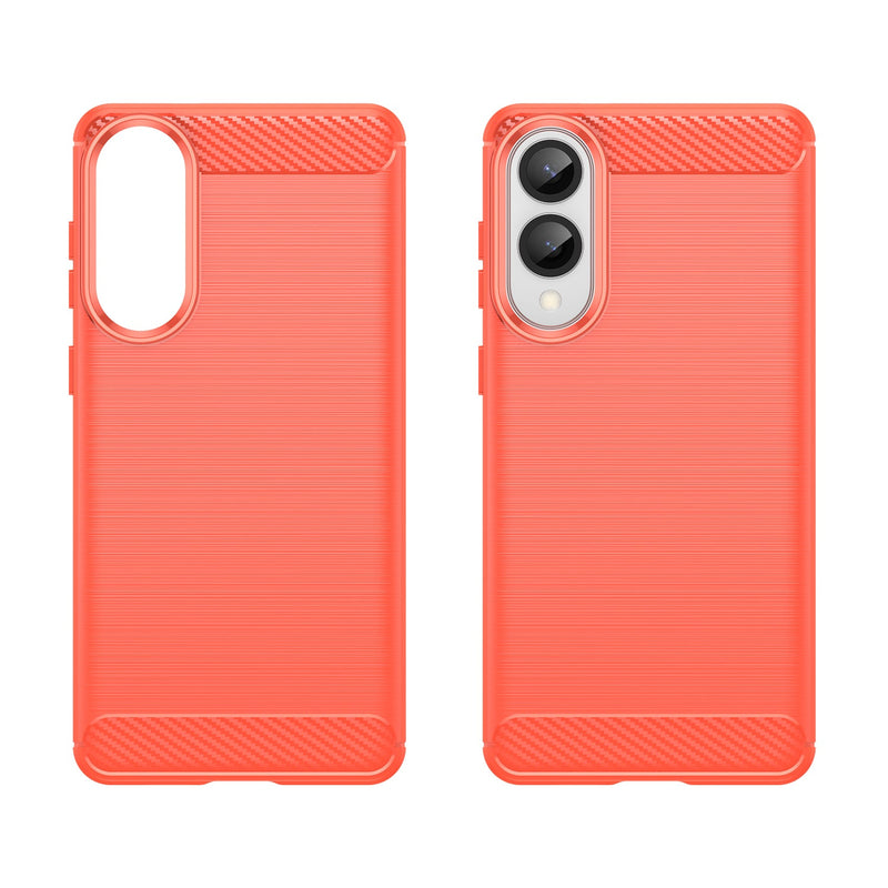 Samsung Galaxy S25 Edge Carbon Fibre Brushed Case [Red]