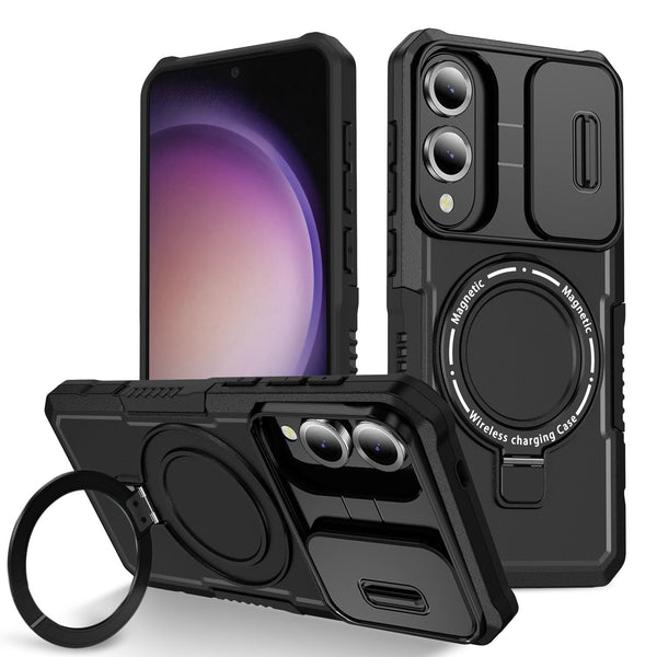 Samsung Galaxy S25 Edge Magsafe Sliding Cover Case [Black]