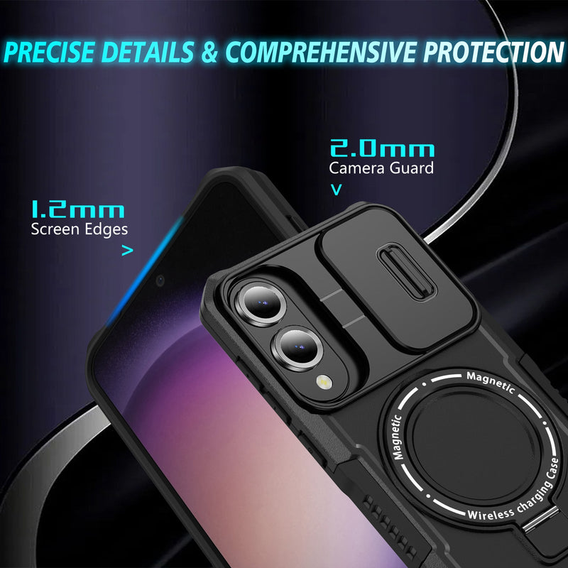 Samsung Galaxy S25 Edge Magsafe Sliding Cover Case [Black]