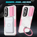 Samsung Galaxy S25 Edge Magsafe Sliding Cover Case [PinkWhite]