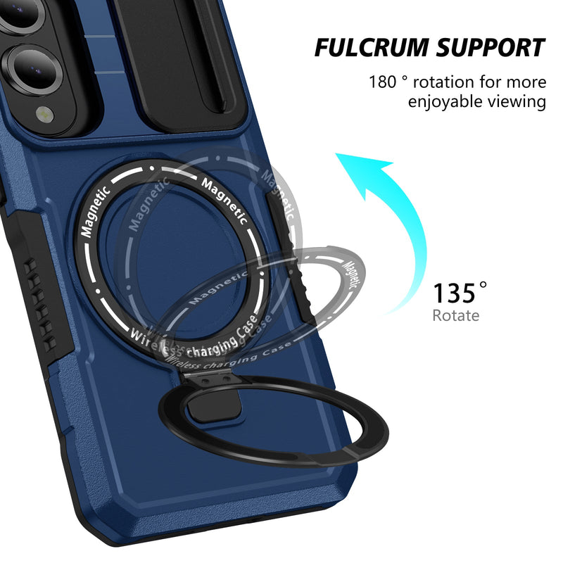 Samsung Galaxy S25 Edge Magsafe Sliding Cover Case [Navy]