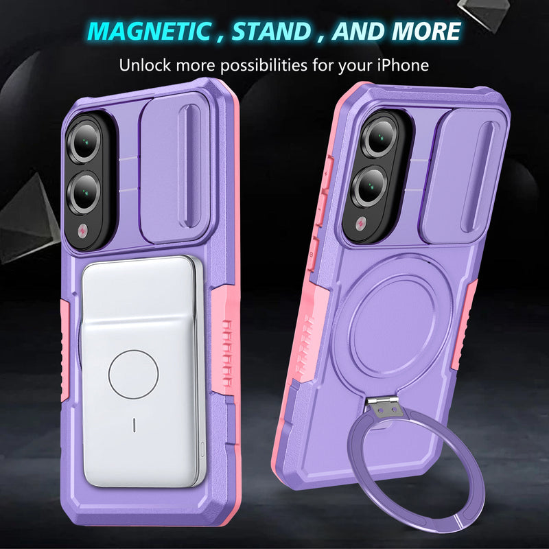 Samsung Galaxy S25 Edge Magsafe Sliding Cover Case [Purple]