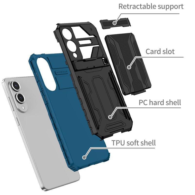 Samsung Galaxy S25 Edge Kickstand Card Case [Navy]