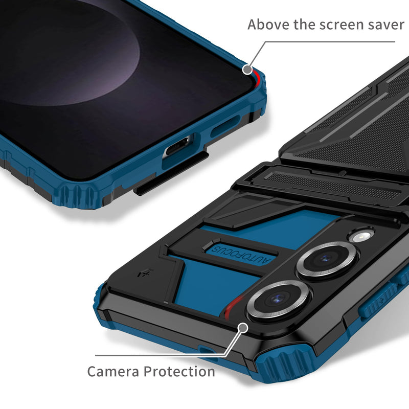 Samsung Galaxy S25 Edge Kickstand Card Case [Navy]