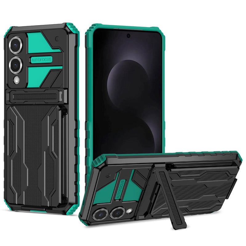 Samsung Galaxy S25 Edge Kickstand Card Case [Teal]