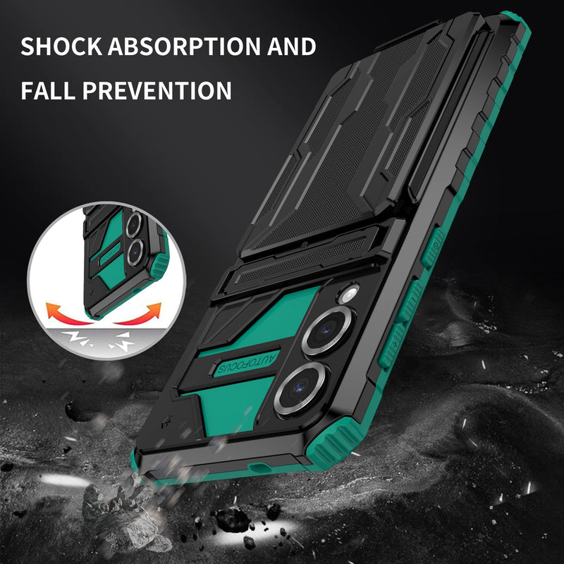 Samsung Galaxy S25 Edge Kickstand Card Case [Teal]