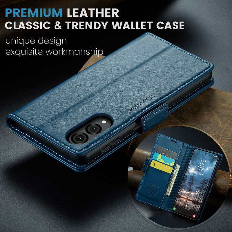 Samsung Galaxy S25 Edge CaseMe Retro Wallet Case [Navy]