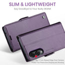 Samsung Galaxy S25 Edge CaseMe Retro Wallet Case [Purple]