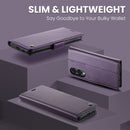 Samsung Galaxy S25 Edge CaseMe Retro Wallet Case [Purple]