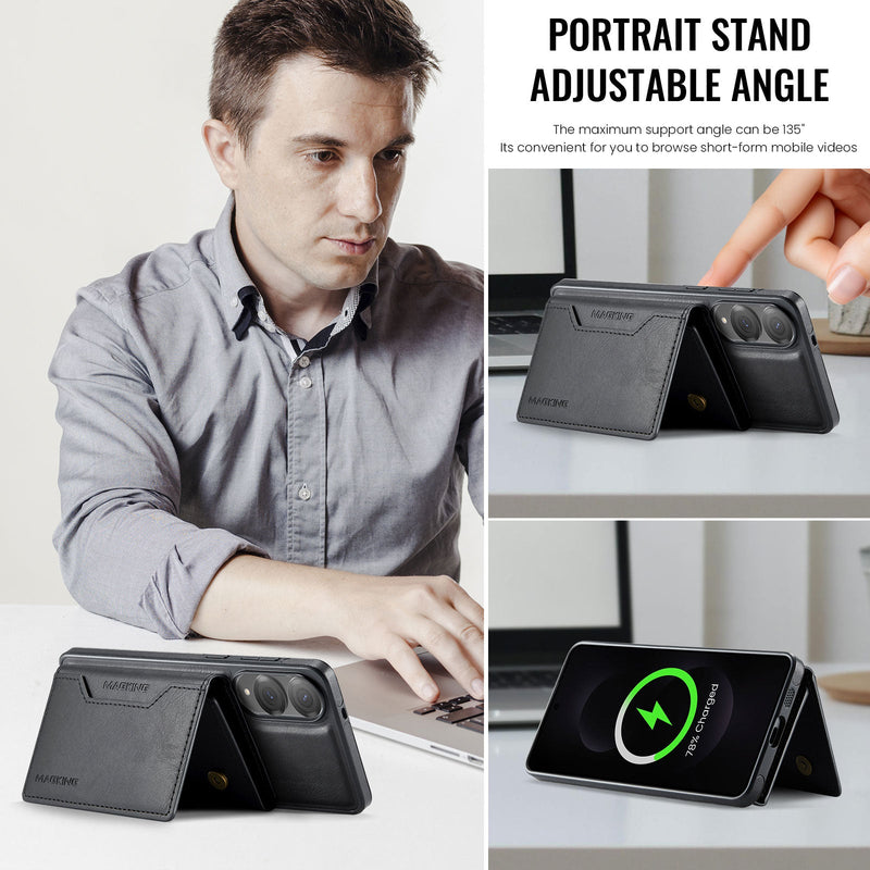 Samsung Galaxy S25 Edge DG.Ming MagSafe Wallet Case [Black]