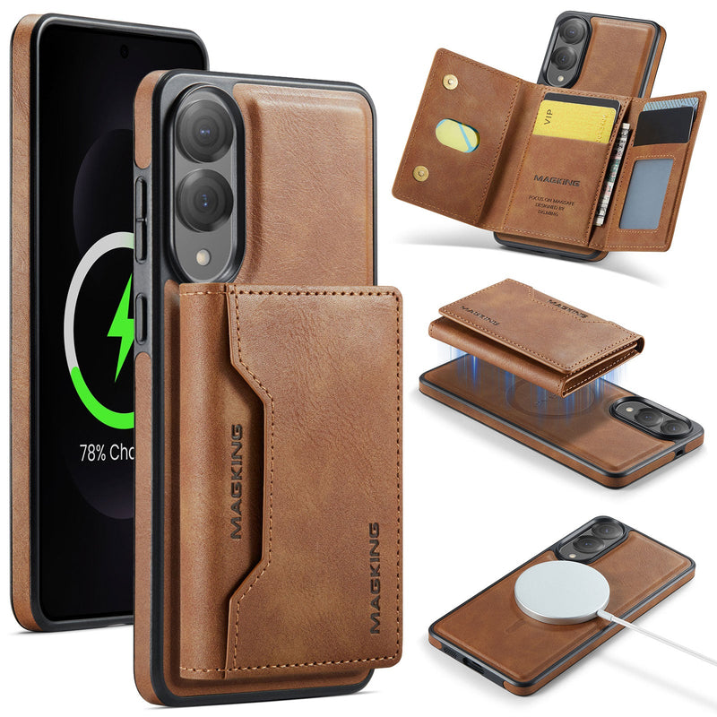 Samsung Galaxy S25 Edge DG.Ming MagSafe Wallet Case [Brown]