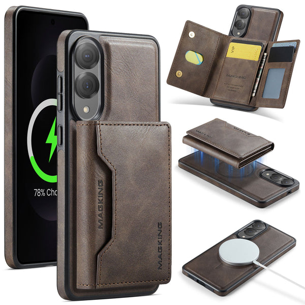 Samsung Galaxy S25 Edge DG.Ming MagSafe Wallet Case [Coffee]