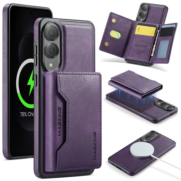 Samsung Galaxy S25 Edge DG.Ming MagSafe Wallet Case [Purple]