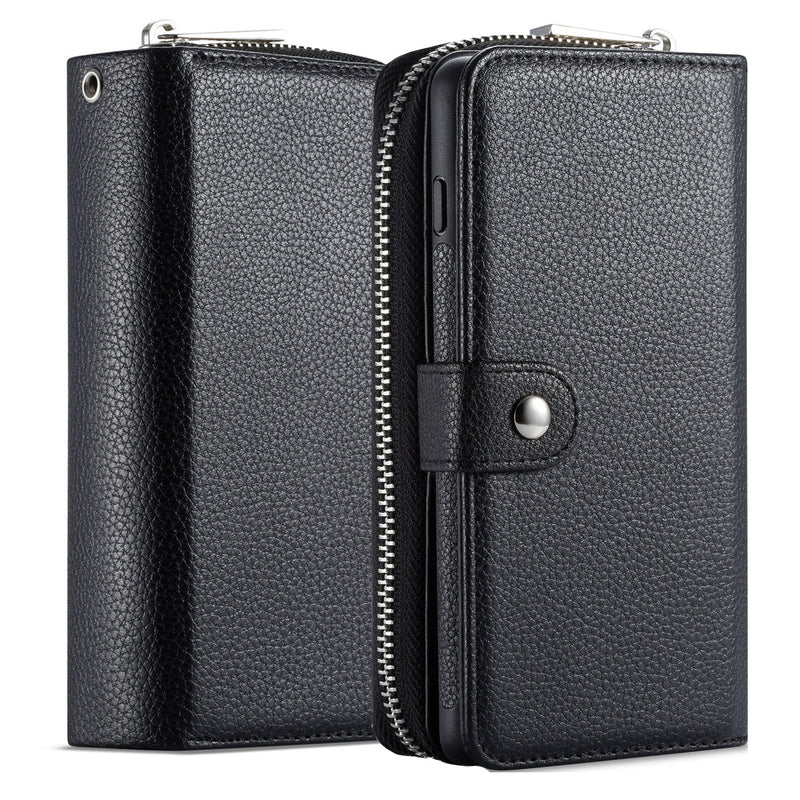 Samsung Note 20 Case Zipper Wallet (Black)