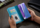 Samsung Note 20 Case Zipper Wallet (LightBlue)