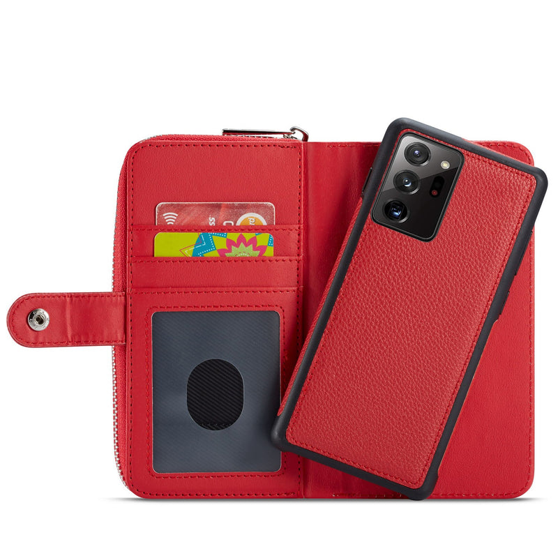 Samsung Note 20 Ultra Case Zipper Wallet (Red)