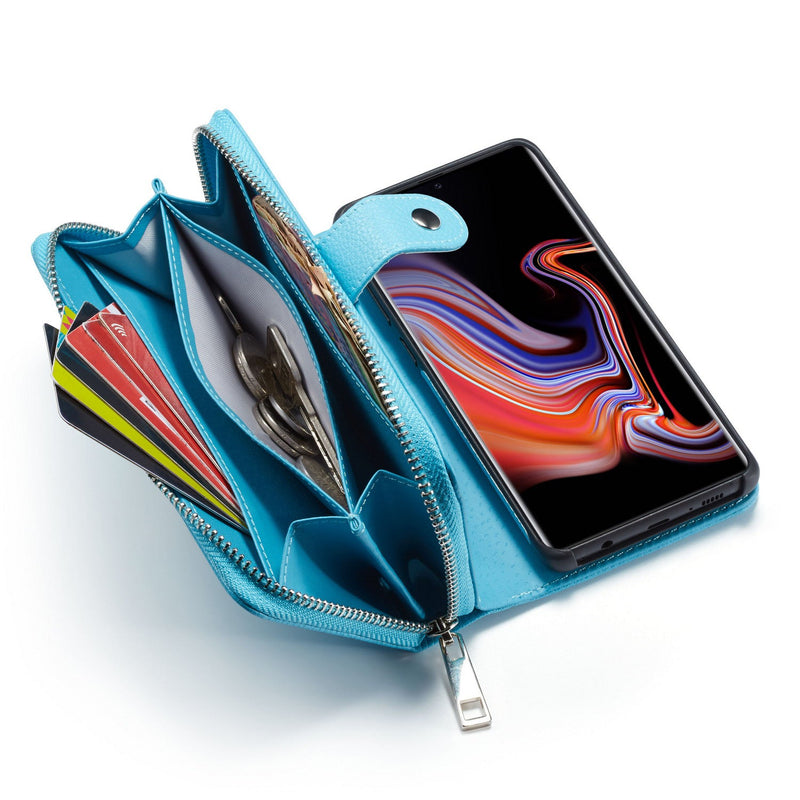 Samsung Note 20 Ultra Case Zipper Wallet (LightBlue)