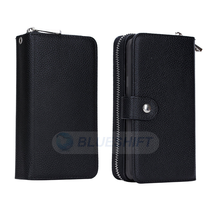Samsung Note 5 Case Zipper Wallet (Black)