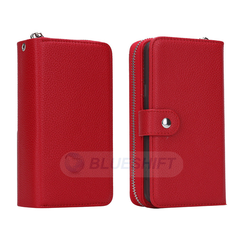 Samsung Note 5 Case Zipper Wallet (Red)