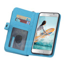 Samsung Note 5 Case Zipper Wallet (LightBlue)