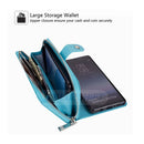 Samsung Note 8 Case Zipper Wallet (LightBlue)