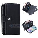 Samsung S6 Edge Plus Case Zipper Wallet (Black)