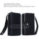 Samsung S6 Edge Case Zipper Wallet (Black)