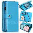 Samsung S8 Plus Case Zipper Wallet (LightBlue)
