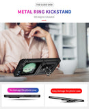 Samsung Galaxy Z Flip 7 FE Military Armour Kickstand Case [Black]