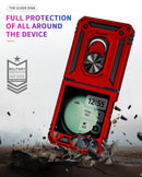 Samsung Galaxy Z Flip 7 FE Military Armour Kickstand Case [Red]