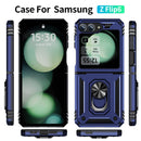 Samsung Galaxy Z Flip 7 FE Military Armour Kickstand Case [Navy]