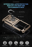 Samsung Galaxy Z Flip 7 FE Military Armour Kickstand Case [Gold]