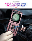 Samsung Galaxy Z Flip 7 FE Military Armour Kickstand Case [Rose Gold]