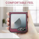 CaseMe Premium Business Style Case for Samsung Galaxy Z Flip 7 FE – Slim & Elegant [Maroon]