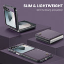 CaseMe Premium Business Style Case for Samsung Galaxy Z Flip 7 FE – Slim & Elegant [Purple]